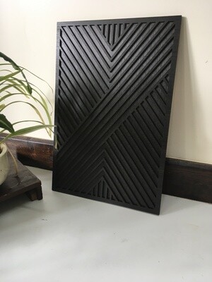 Geometric Wood Wall Art (Single)