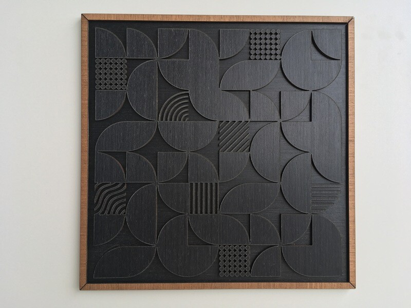 Geometric Abstract Wood Wall Art (Set of 3)(Set of 2) (Single piece)