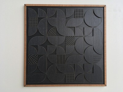Geometric Abstract Wood Wall Art (Set of 3)(Set of 2) (Single piece)
