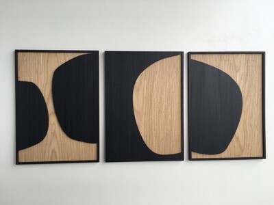 Abstract Wood Wall Art (Set of 3)