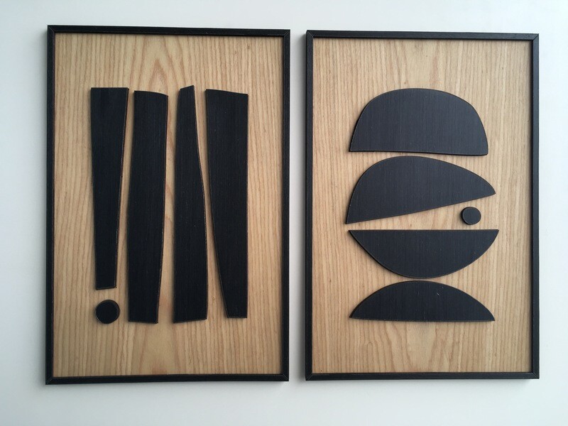 Abstract Wood Wall Art (Set of 2)