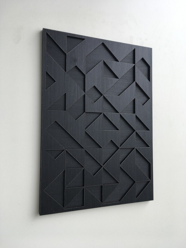 Geometric Triangle Wood Wall Art (1piece)