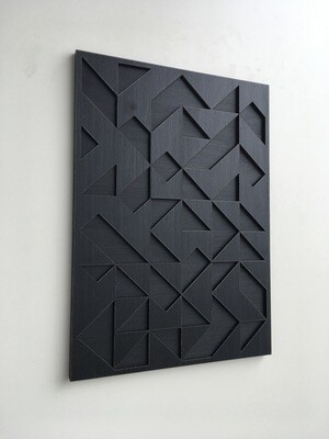 Geometric Triangle Wood Wall Art (1piece)