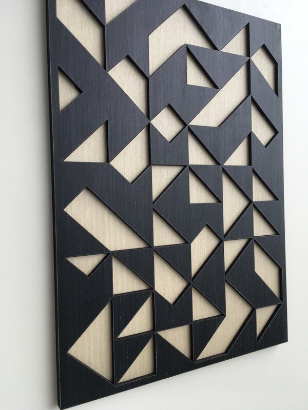 Geometric Triangle Wood Wall Art (1piece)