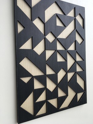 Geometric Triangle Wood Wall Art (1piece)