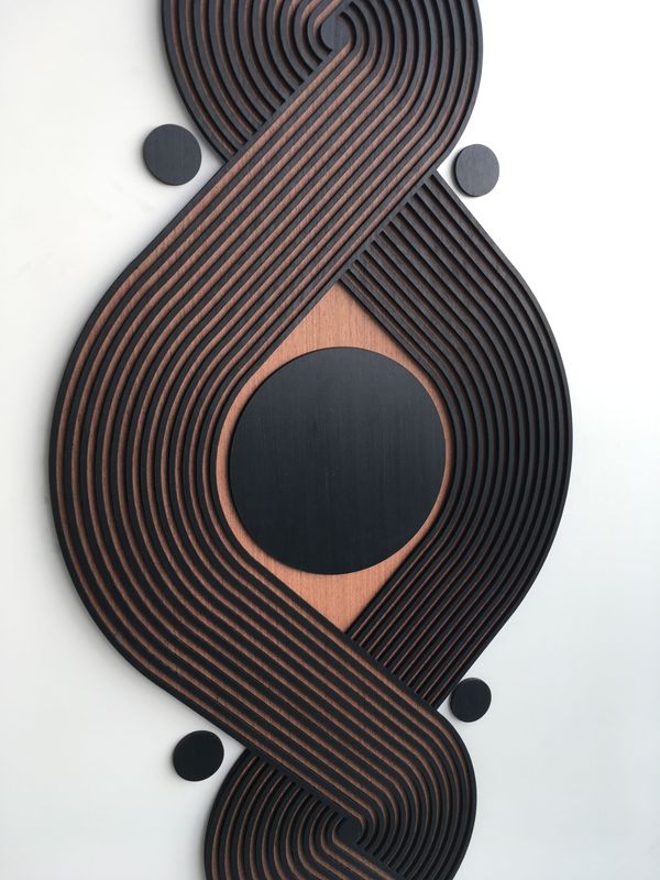 Infinite Flow Third Eye Flow (Modern Wood Art – Knot Art – Infinity Loop – Minimal)