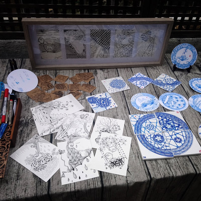 活着如初狂熱集合日-禪繞青花瓷 Blue &amp; White 工作坊