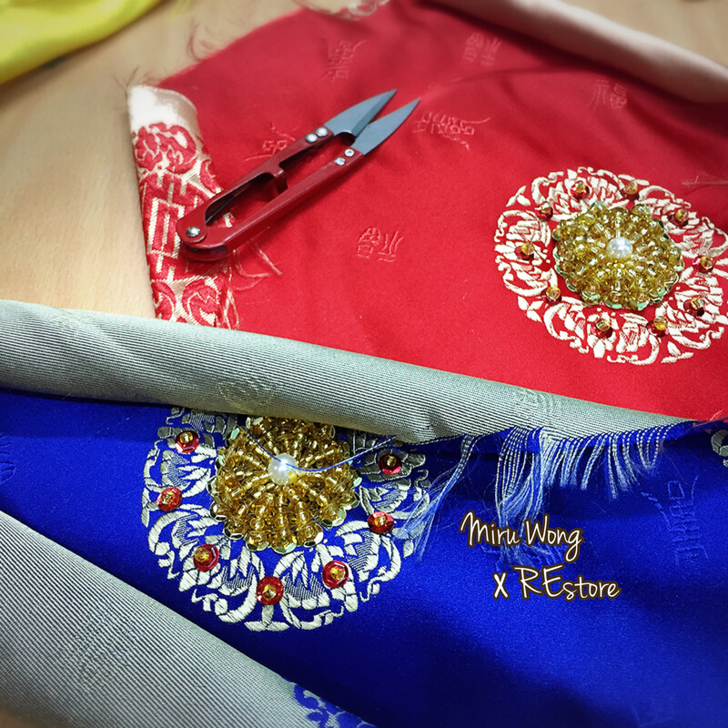 restore200121-萬壽菊​​繡花拖鞋鞋面基礎工作坊(指定款式)