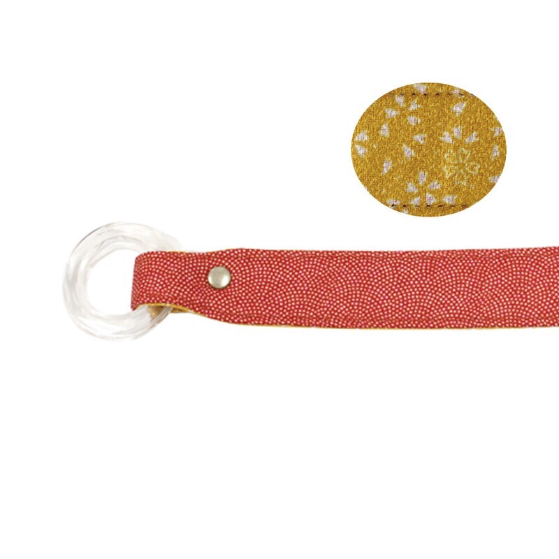 [活用日本傳統] 風呂敷ハンド （紅色／膠圈）