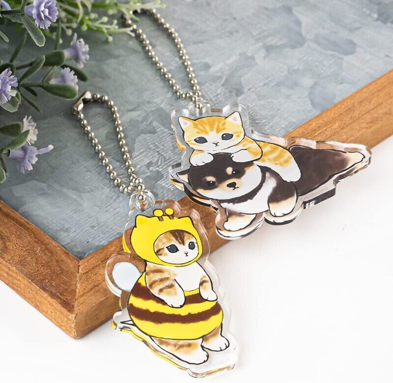 [mofusand] 亞加力鑰匙扣 一套2個