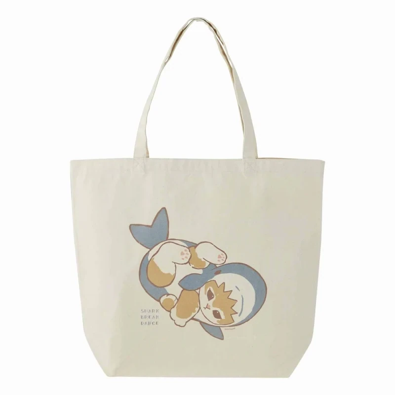 [mofusand] Shark Nyan tote bag 大號 (Shark Break Dance)