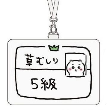 [預訂] Chiikawa 小可愛 5級除草證 咭套