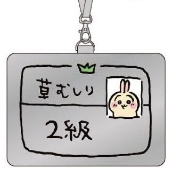 [預訂] Chiikawa 兔兔 2級除草證 咭套