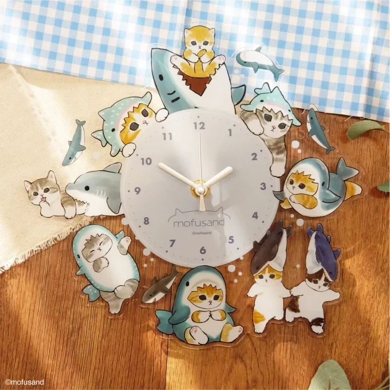 [mofusand] 亞克力掛鐘（鯊魚貓）