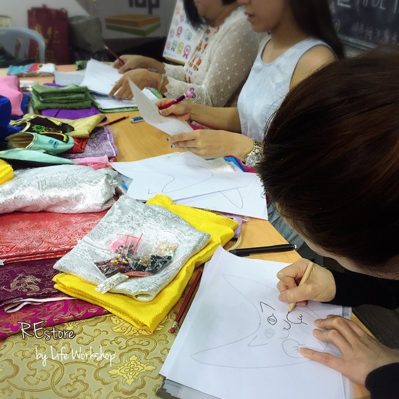 REstore0314-繡花拖鞋進階製作班(珠子刺繡及鞋面設計)