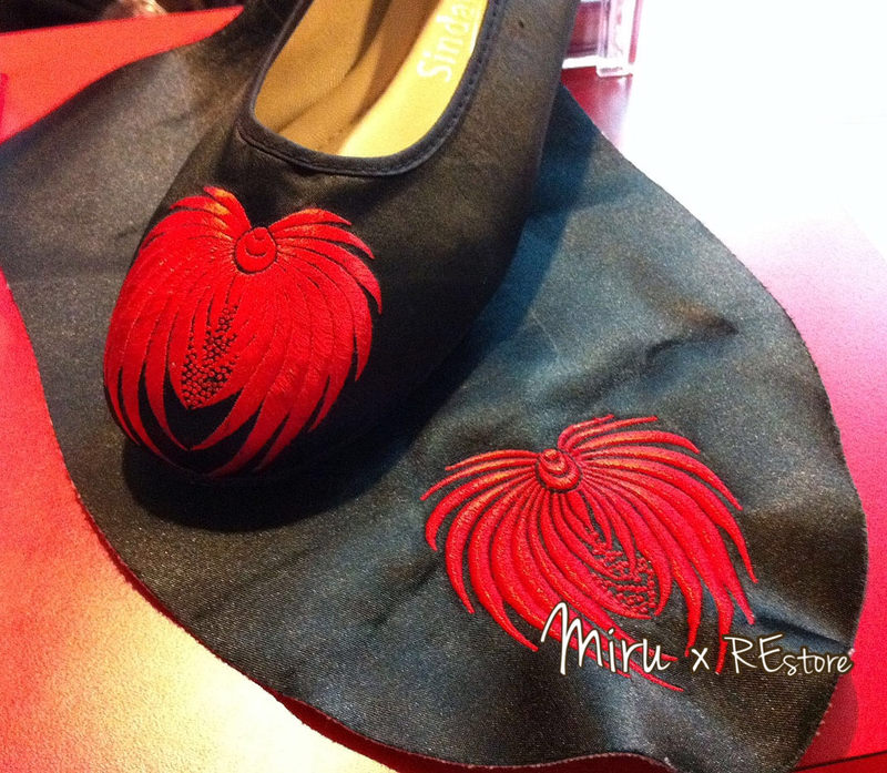 REstore0307-蟹爪菊繡花拖鞋鞋面基礎工作坊(指定款式)