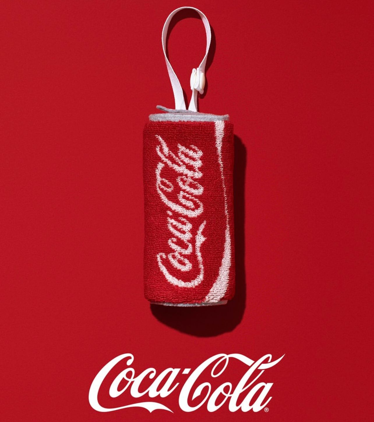 FamilyMart Coca Cola 可口可樂 限量 3Way 毛巾連可樂罐型袋