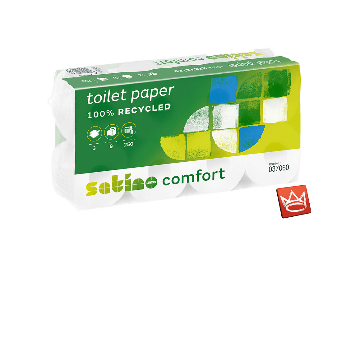 Satino Comfort Toilettenpapier in weiß 3-lagig