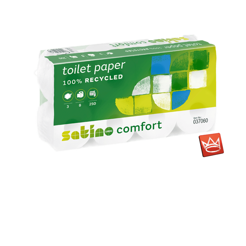 Satino Comfort Toilettenpapier in weiß 3-lagig Satino Comfort Toilettenpapier in weiß 3-lagig