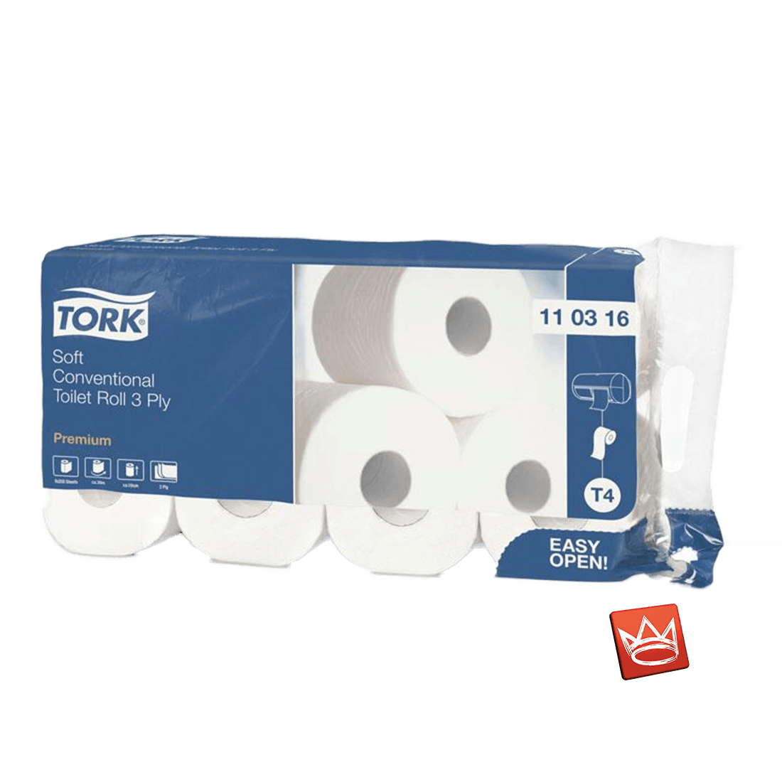 Tork weiches Toilettenpapier Premium in weiß 3-lagig
