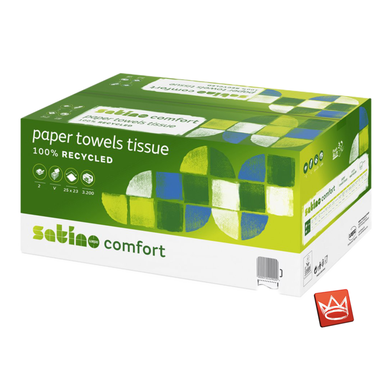 Satino Camfort Handtuchpapier in weiß 2-lagig Satino Camfort Handtuchpapier in weiß 2-lagig
