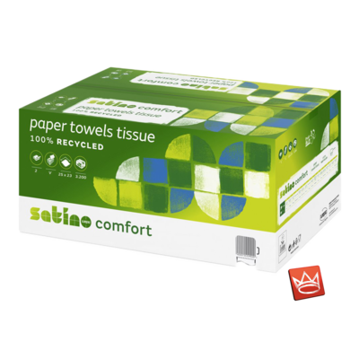 Satino Camfort Handtuchpapier in weiß 2-lagig