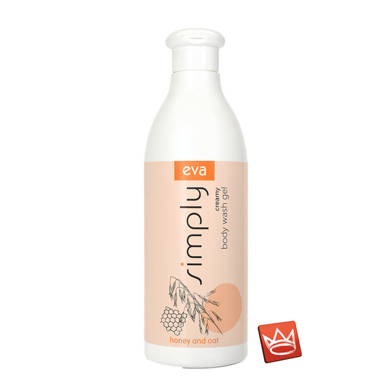 Eva Simply Cremedusche 500ml - honey and oat