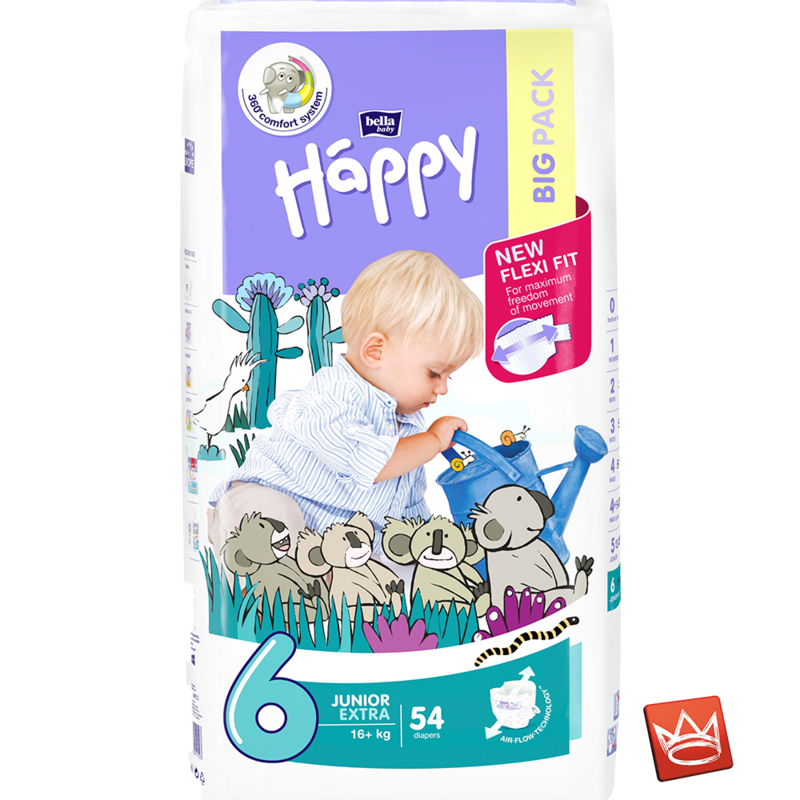 Windeln bella baby Happy Gr.6 Junior Extra 16+kg 54 Stück Windeln bella baby Happy Gr.6 Junior Extra 16+kg 54 Stück