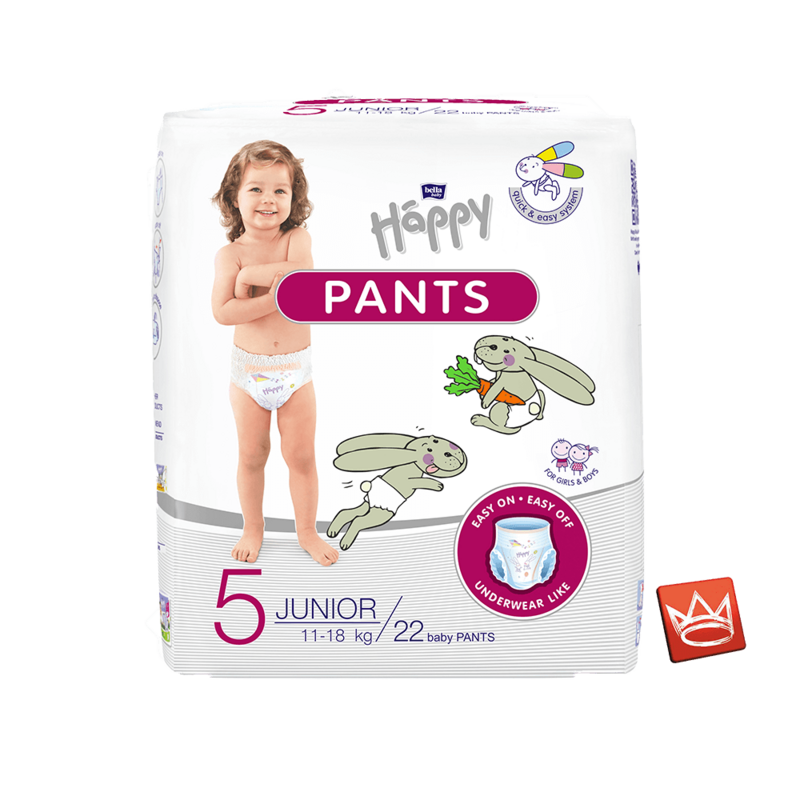 Pants bella baby Happy Gr.5 Junior 11-18 kg 22 Stück Pants bella baby Happy Gr.5 Junior 11-18 kg 22 Stück