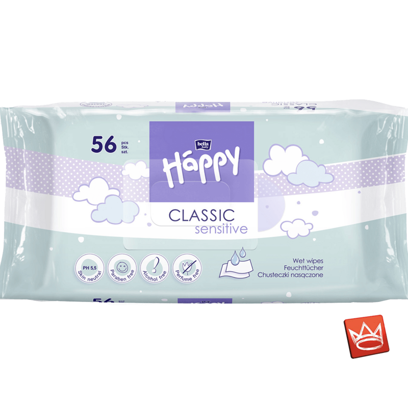 Feuchttücher bella baby Happy Classic Sensitive - 56 Stück Feuchttücher bella baby Happy Classic Sensitive - 56 Stück