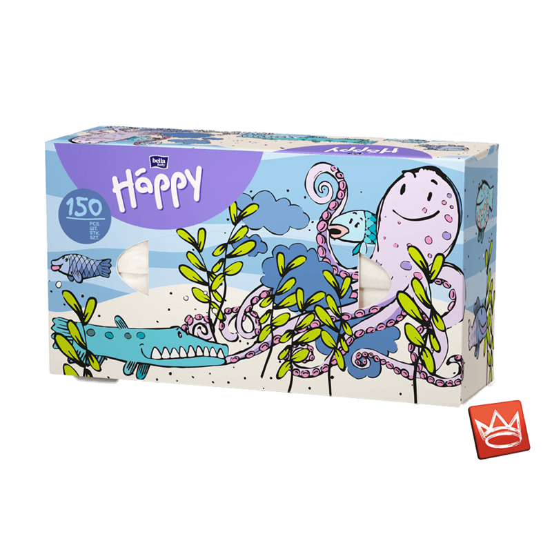 Bella baby Happy Taschentücher Box mit Oktopus-Motiv 150 Stück Bella baby Happy Taschentücher Box mit Oktopus-Motiv 150 Stück