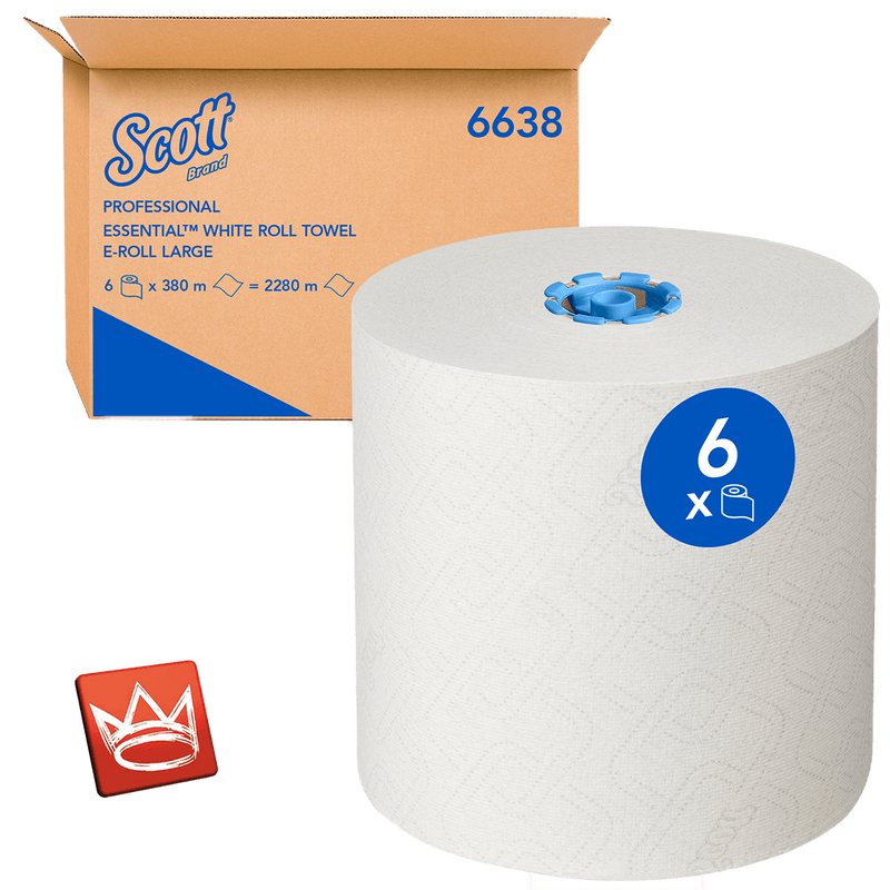 Scott Essential Rollenhandtücher 6638 – E-Roll Papierhandtuch