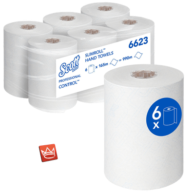 Scott Control Slimroll™ Rollenhandtücher 6623 Scott Control Slimroll™ Rollenhandtücher 6623