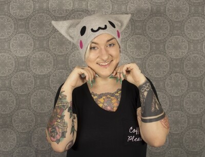 Nyan Cat Hat Cute Gray Kitty