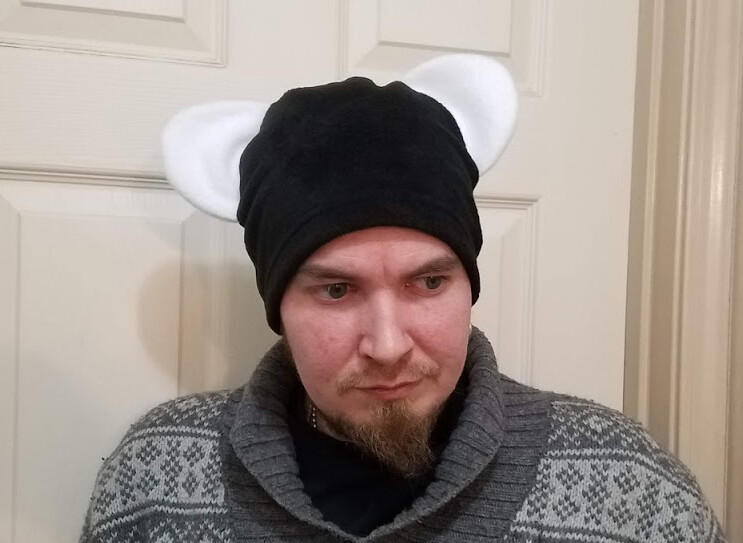 Black/White Bear Hat