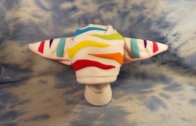 Rainbow Tiger Stripe Long Kitty Hat