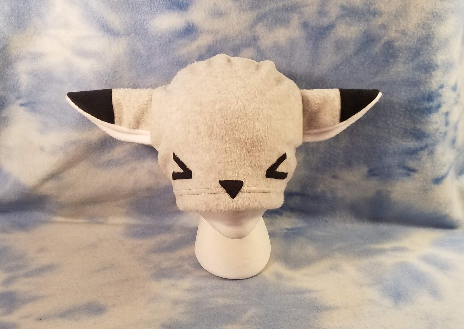 Squinty Gray Fox Hat Wolf