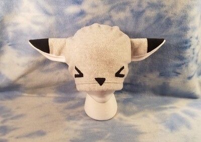 Squinty Gray Fox Hat Wolf