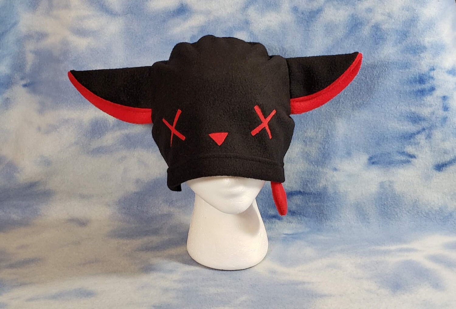 Zombie Kitty Hat Cat Tongue Goth Dead Toxic Raver X