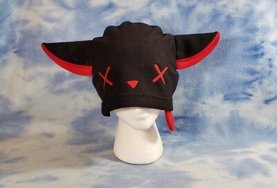 Zombie Kitty Hat Cat Tongue Goth Dead Toxic Raver X