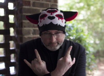 Bloody Cat Skull Kitty Hat