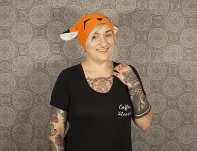Happy Orange Fox Hat