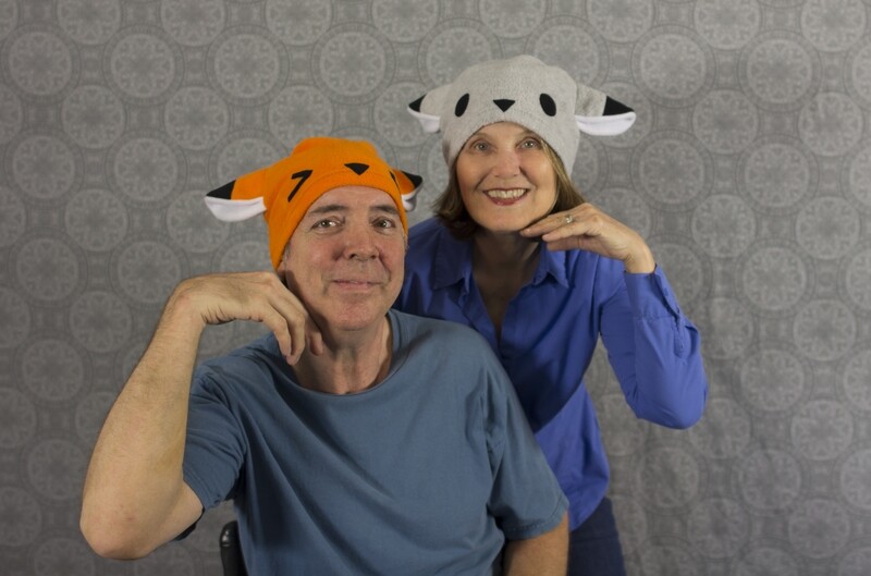 Cute Gray Fox Hat Wolf