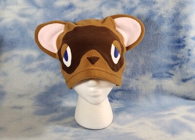 Tom Nook Hat Animal Crossing Tanuki Bear Beanie Cosplay