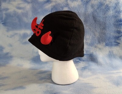 Leviathan Cross Beanie with Horns Witch Sulfer