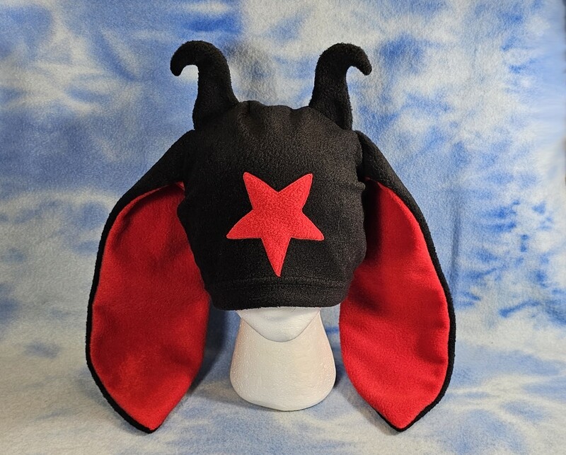 Horn Goat Baphomet Horned Devil Goth Red Bunny