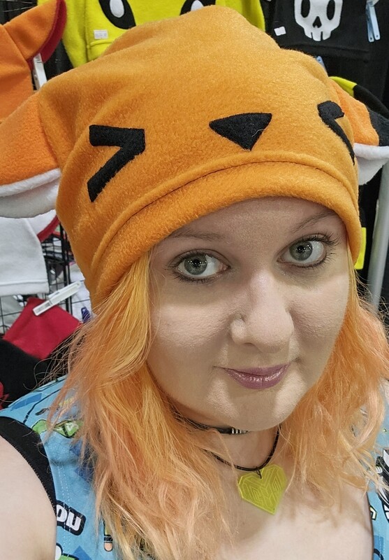 Squinty Orange Fox Hat