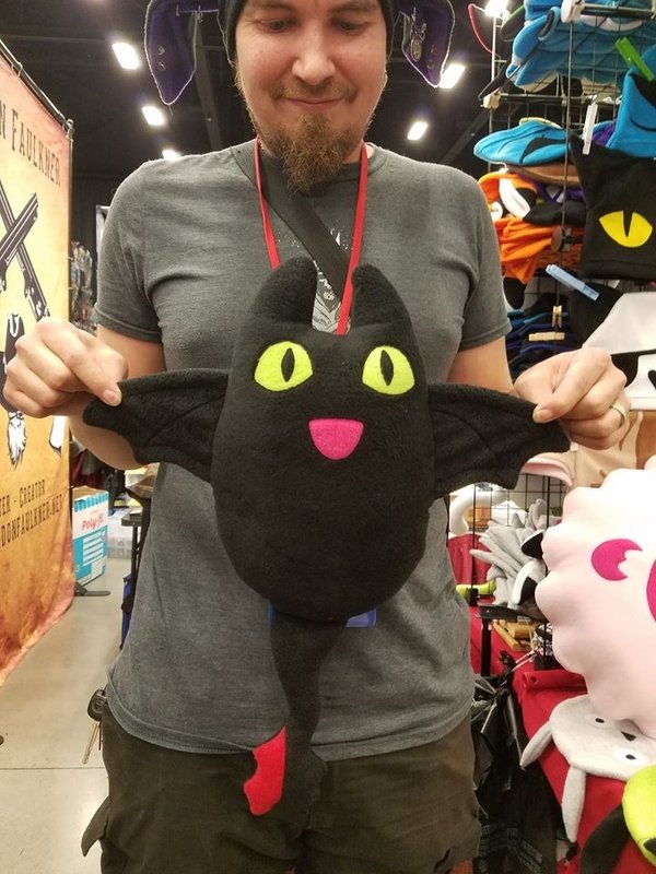 Toothless Cat Plush Dragon
