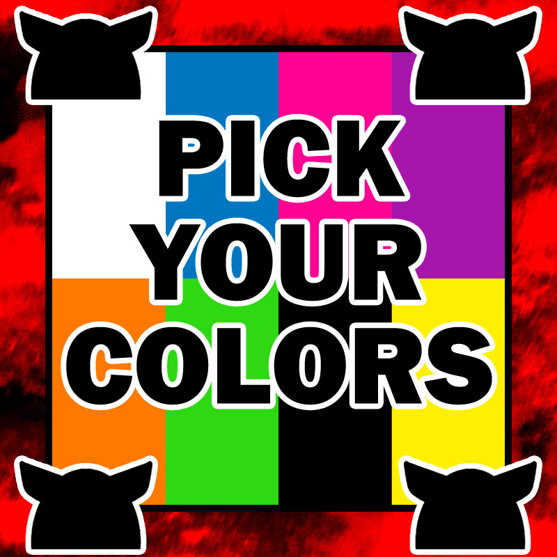 CUSTOM Kitty Hat YOU PICK 2 COLORS
