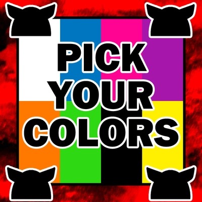CUSTOM Kitty Hat YOU PICK 2 COLORS